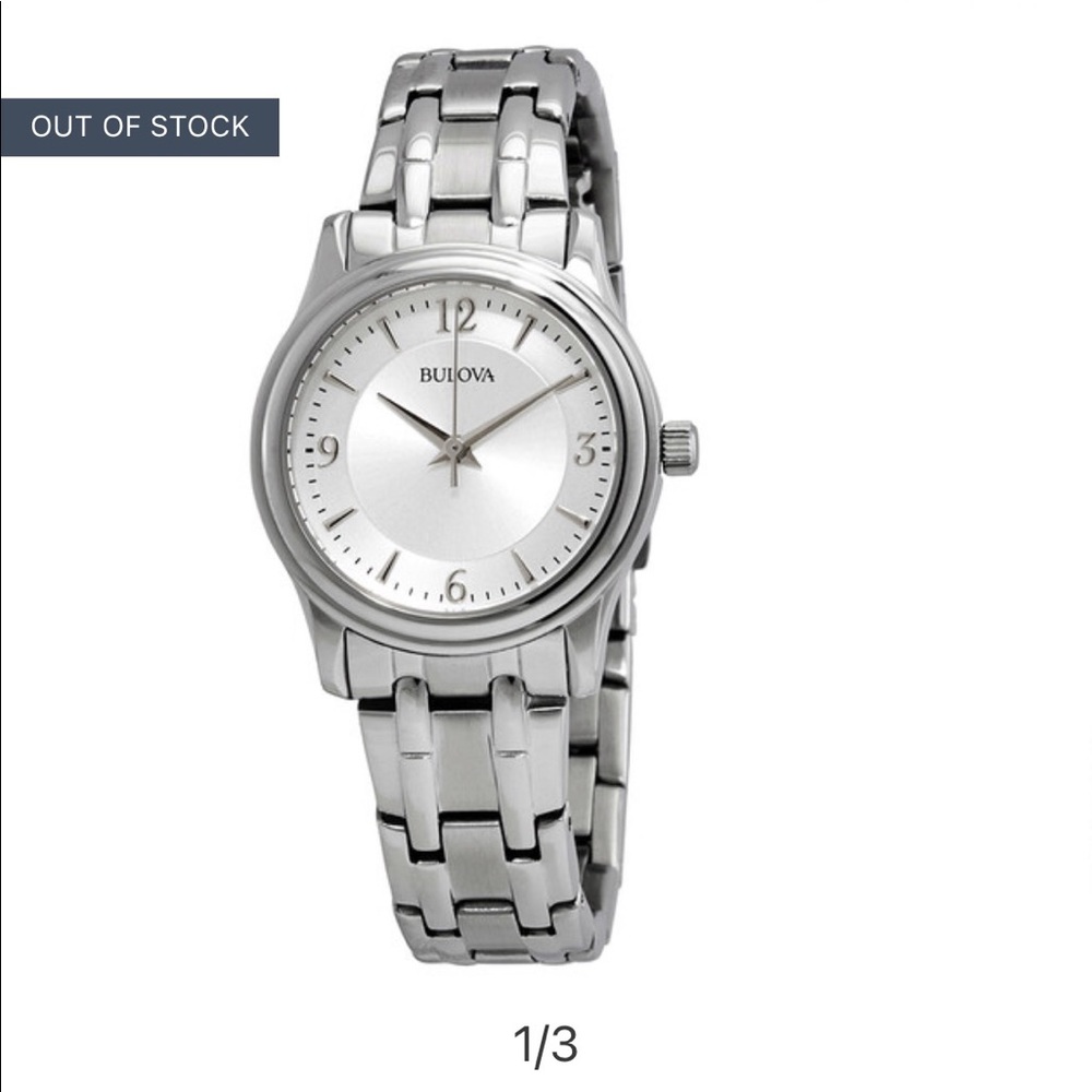 Quartz Silver Dial Stainless Steel Ladies Watch